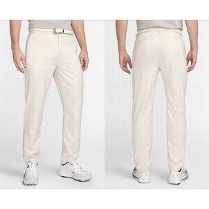 Nike Flex Golf Pants Mens 36 X 30 Cream Slim Fit Dri-Fit Performance Classic New